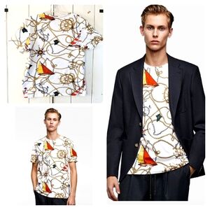 Zara Yacht Rock tee sz S